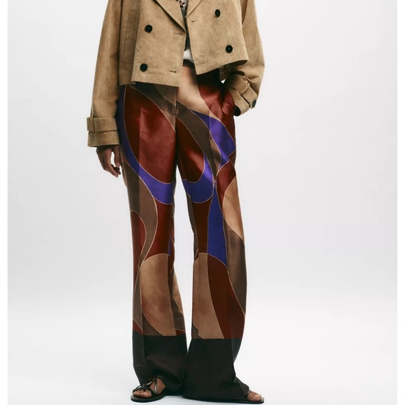 Zara Pants - Zara Multicolor Patterned Garment